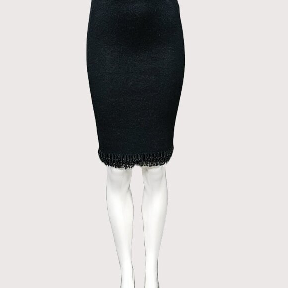 Ports Two Piece Black Angora Beaded Set - Picture 8 of 9